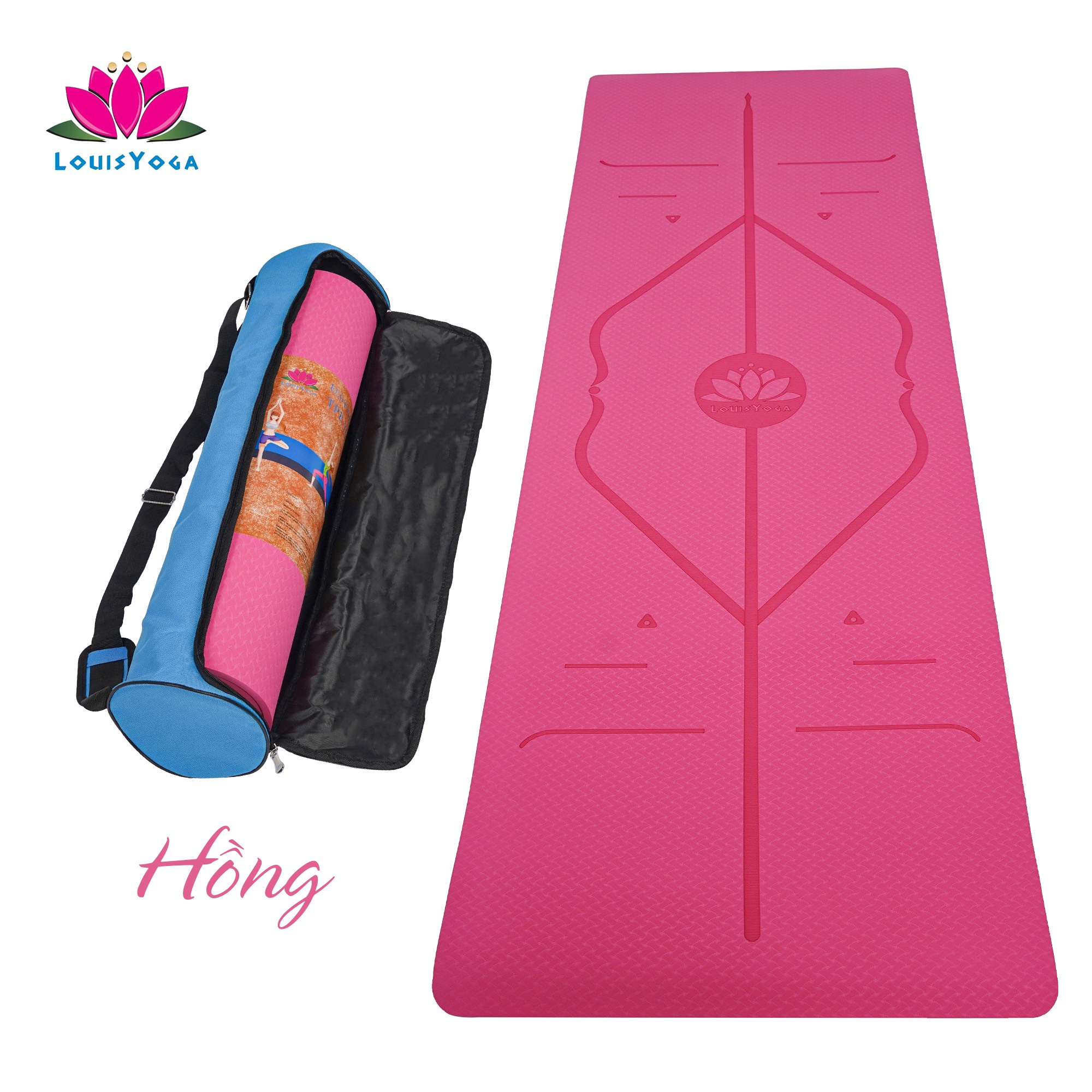 Thảm tập yoga 10mm chất liệu TPE an toàn khi sử dụng dộ bám cao - Thương hiệu LOUIS YOGA