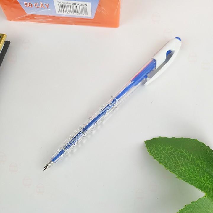 Khay 50 bút bi xanh cao cấp TT- 079 giá rẻ chất lượng tốt