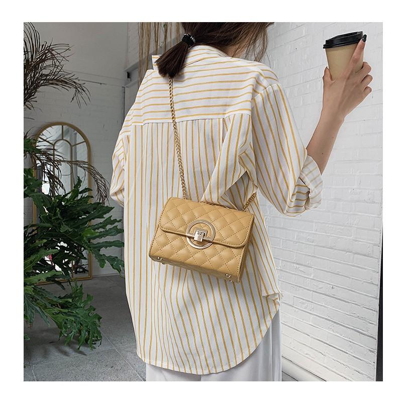 Túi Đeo Vai GaLiCiCi Phối Dây Xích Cho Nữ Thời Trang-Pretty bag store75