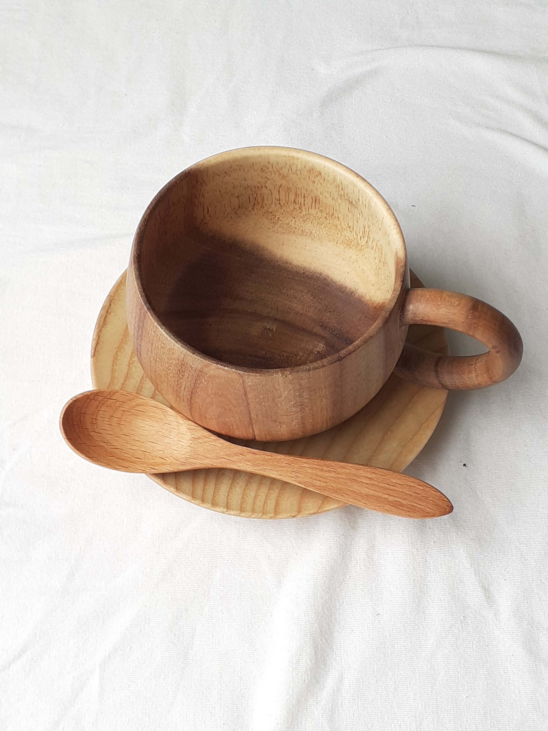 Bộ 6 thìa, muỗng gỗ đào nhỏ uống trà, cafe 12 cm x 2.4 cm