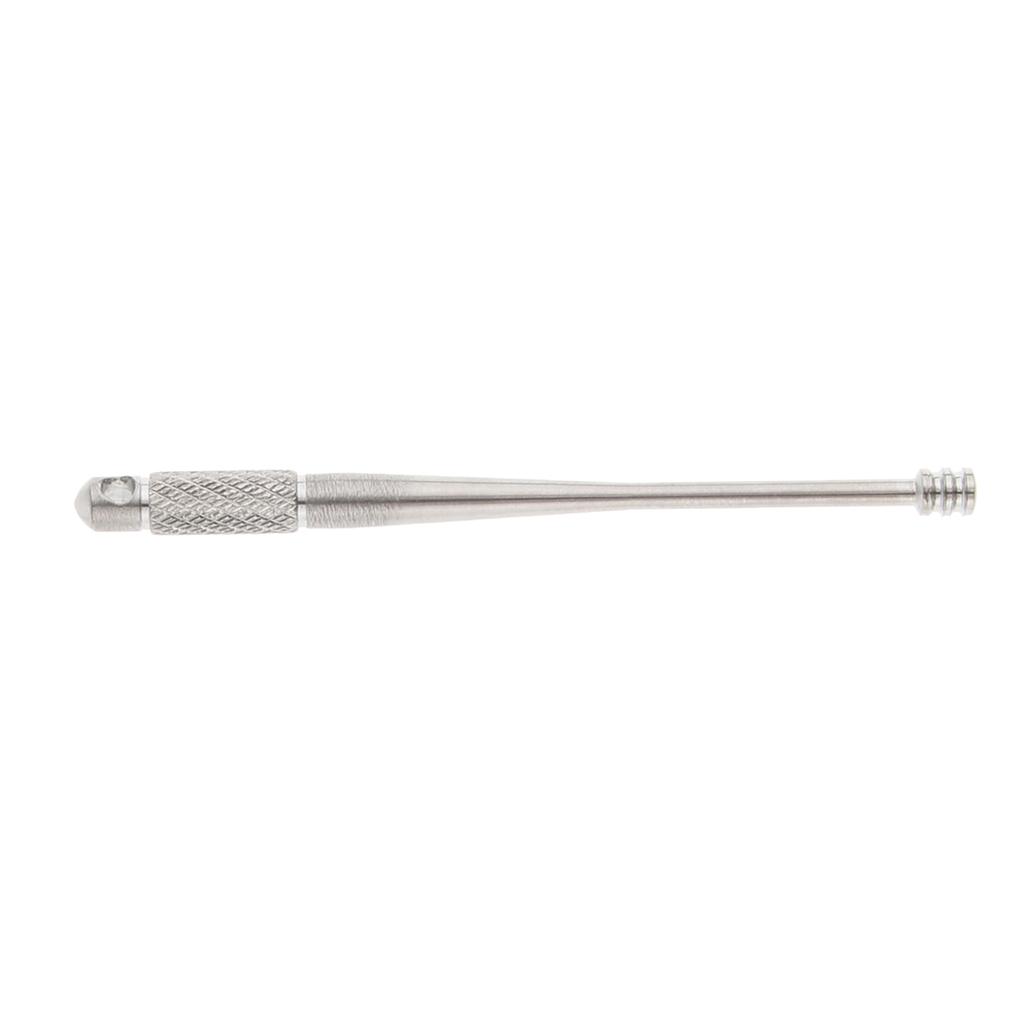 2 Pieces Titanium Ear Pick Wax Curette Remover Cleaner Care Tool, Metal Earpick, 64mm, Durable, Rust Proof, Silver, Colorful