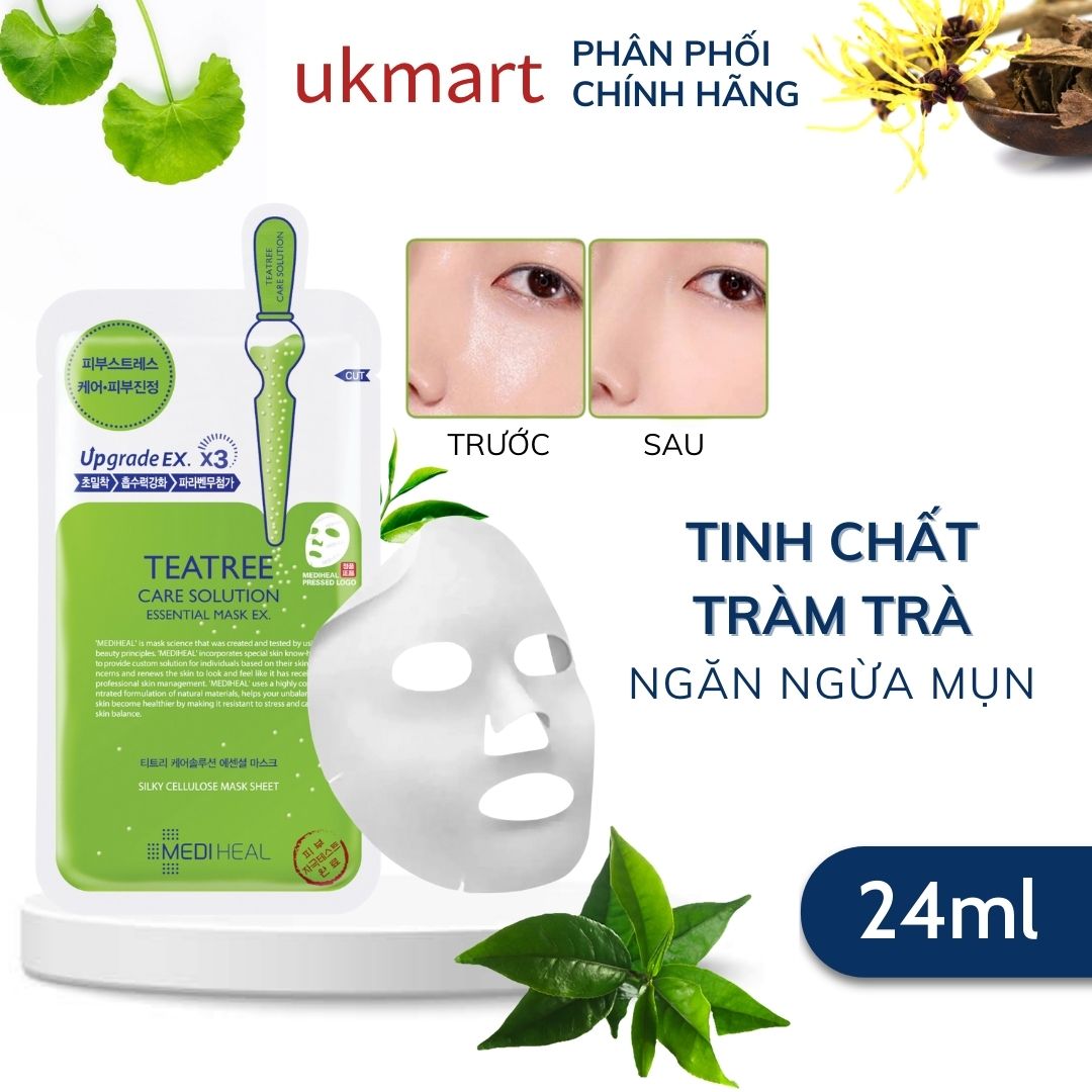 Mặt Nạ Giấy Mediheal Dưỡng Trắng Da Giảm Mụn Tái Tạo Phục Hồi Da 24ml/Miếng