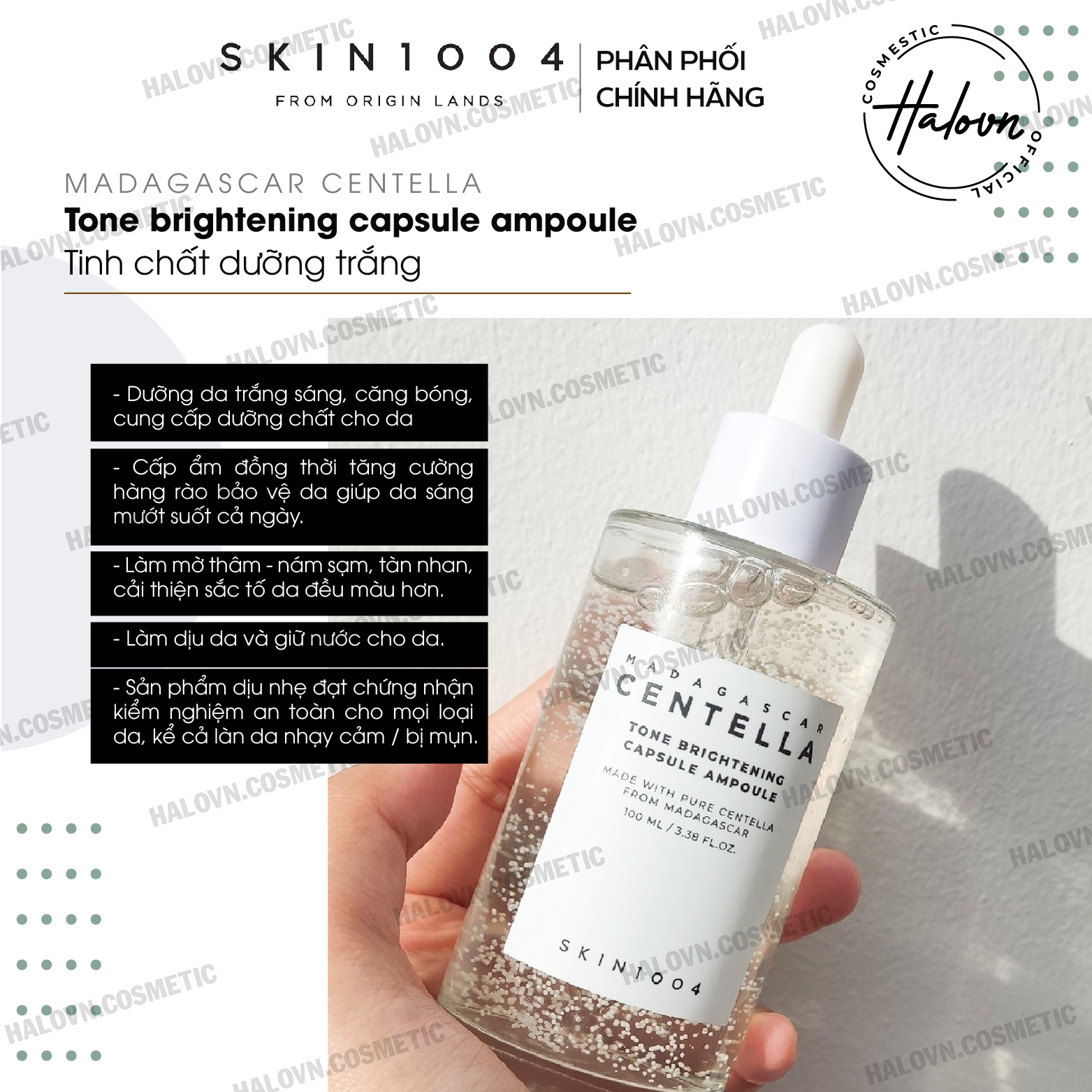 Tinh Chất Sáng Da Skin1004 Madagascar Centella Tone Brightening Capsule Ampoule 100ml