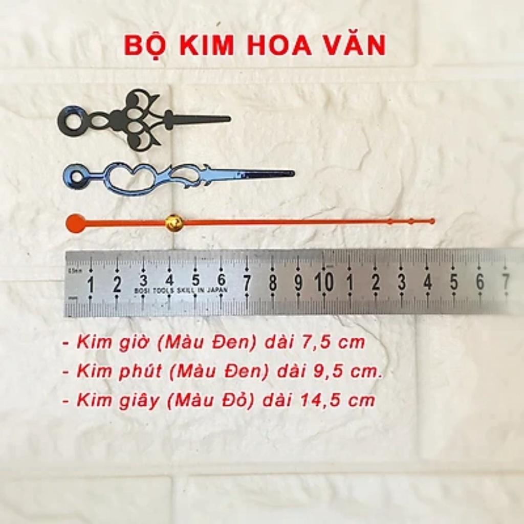 Máy Đồng Hồ Kim Trôi Cao Cấp Eastar + Bộ Kim Hoa Văn và Pin