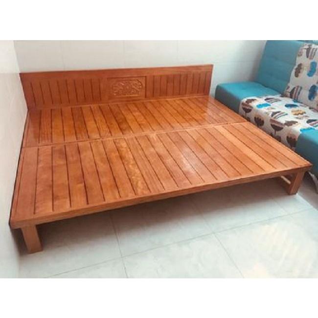 ghế gấp thành giường 1m6 x 2m gỗ xoan ta