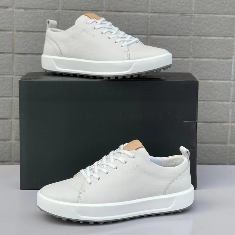Giày da nam E01 thuộc dòng Sneaker, màu trắng khói, chất liệu da bò non cao cấp, mềm và mịn - bảo hành 12 tháng