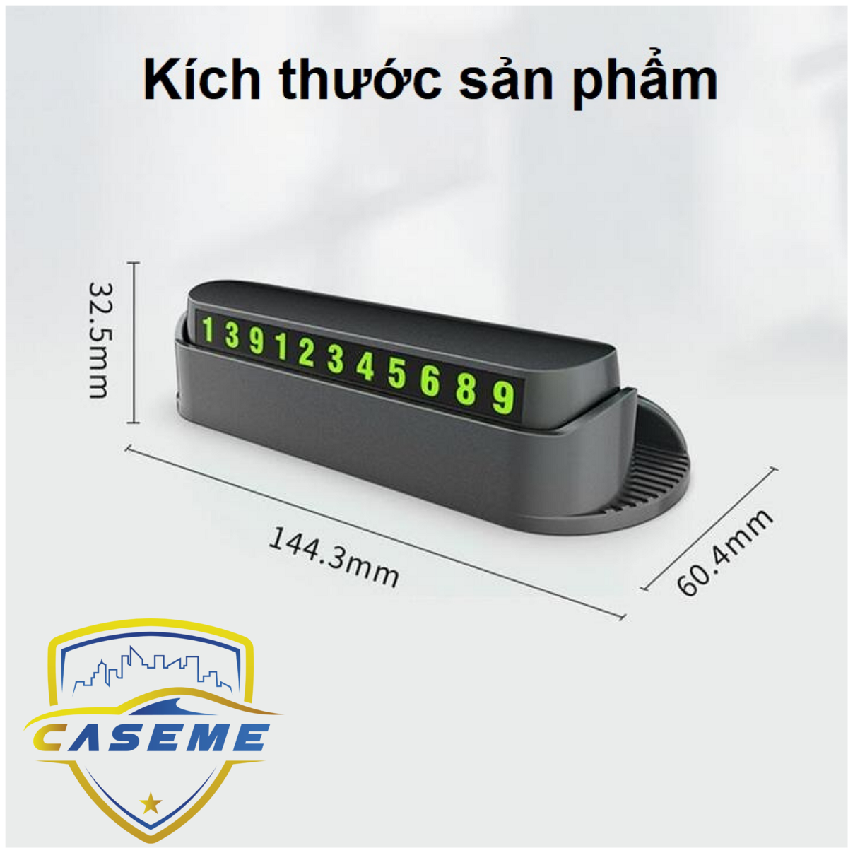 Bảng số điện thoại kiêm giá đỡ gắn taplo ô tô