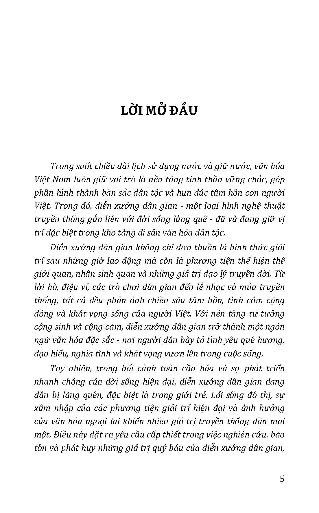 Diễn Xướng Dân Gian (Tủ Sách Văn Hoá Việt Nam)