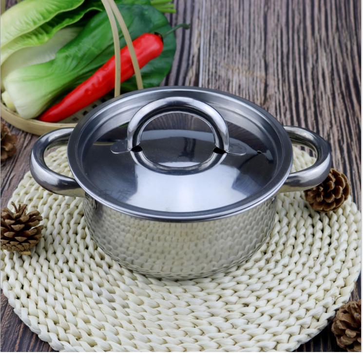 NỒI INOX DÀY DẶN - NỒI INOX 18CM NẤU ĐƯỢC MỌI LOẠI BẾP