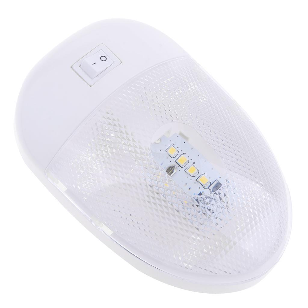 1Pc RV Boat Marine Interior Roof Ceiling Dome Lamp Reading LED 12V