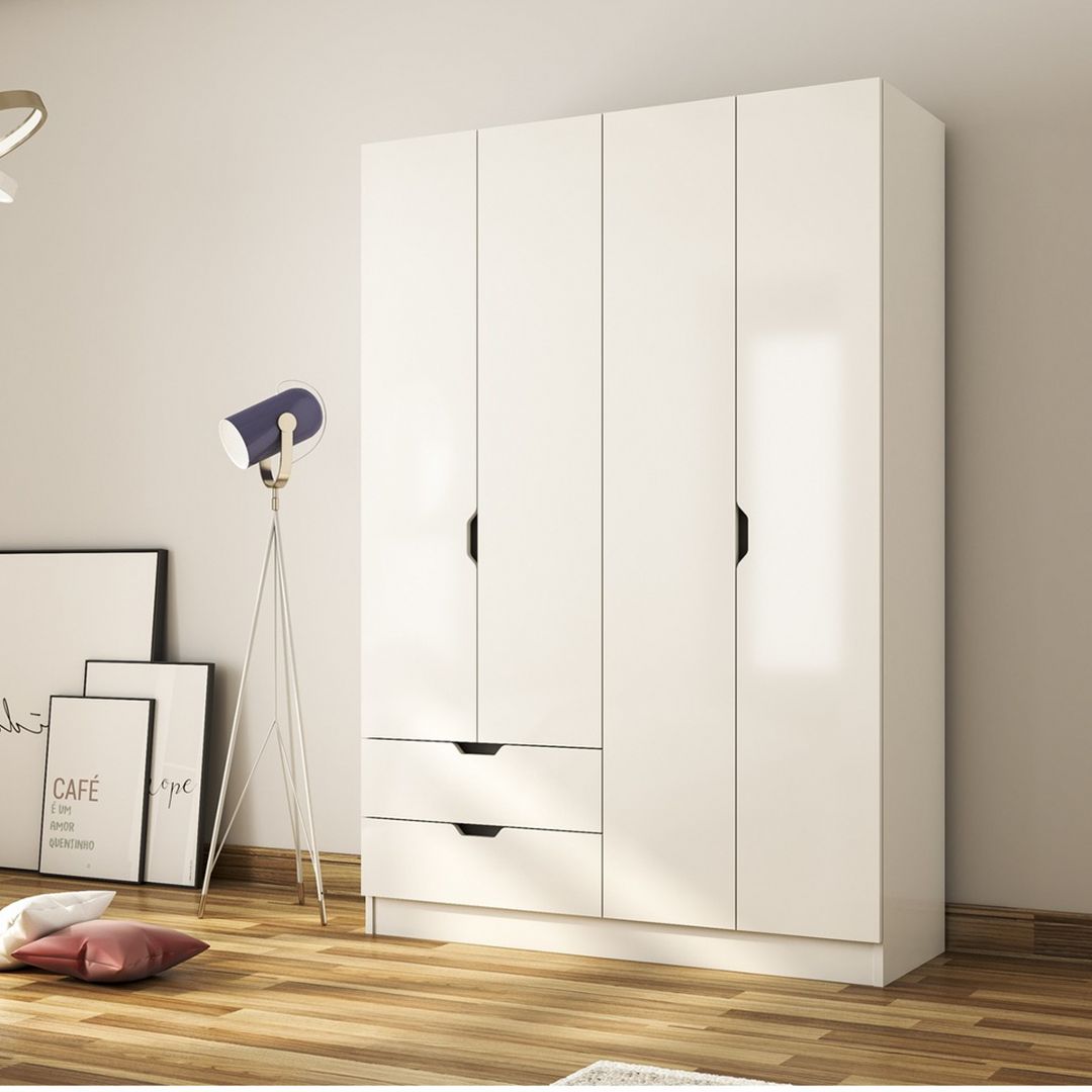 Tủ quần áo gỗ hiện đại SMLIFE Centreza | Gỗ MDF dày 17mm chống ẩm | D120xR47xC180cm