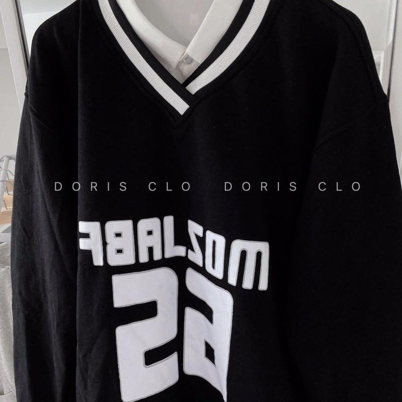Áo Sweater Nỉ Cổ Tim Số 62 Form Rộng Unisex Phong Cách Ulzzang Chất Nỉ Ngoại