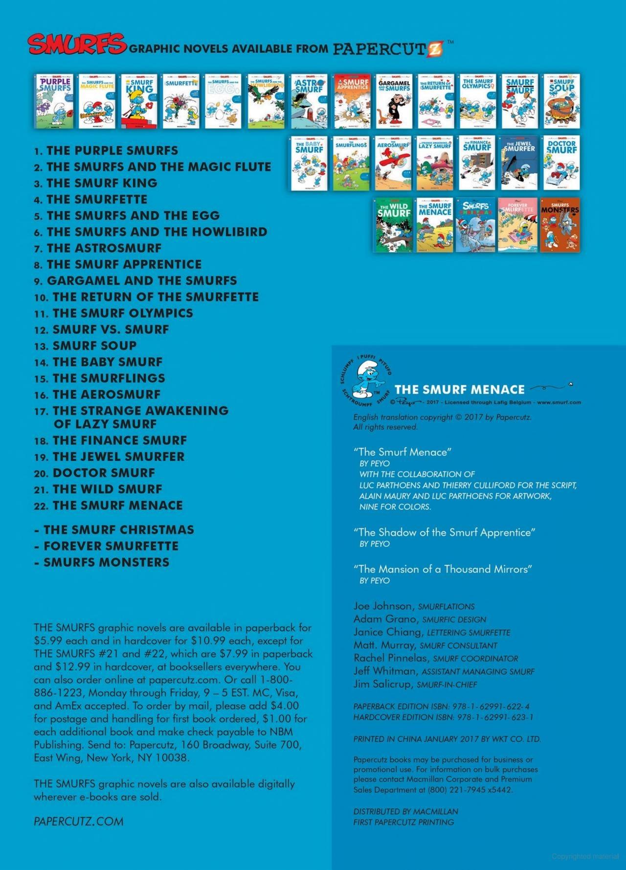 Sách ngoại văn: The Smurfs #22 - The Smurf Menace