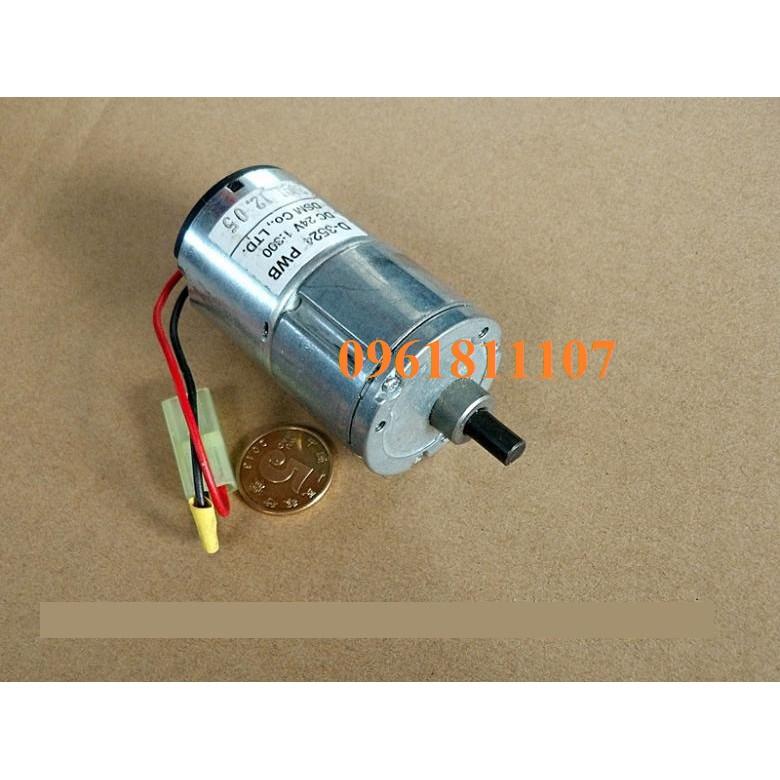 Motor giảm tốc 24v 17rpm lực 18KG 3524