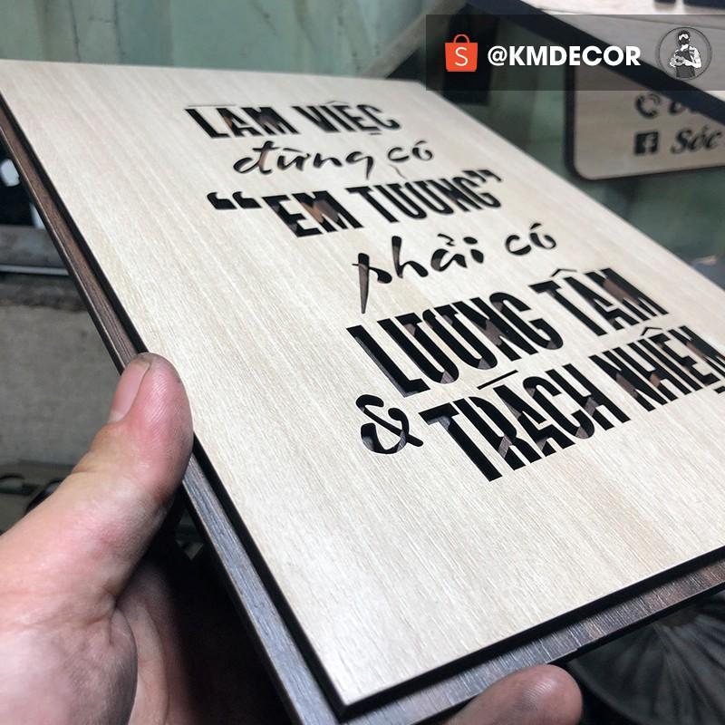 Tranh treo tường gỗ, tranh văn phòng