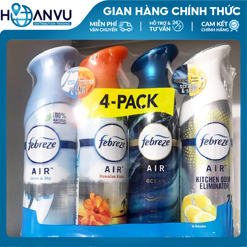 Xịt phòng khử mùi Febreze Air Refresher Spray