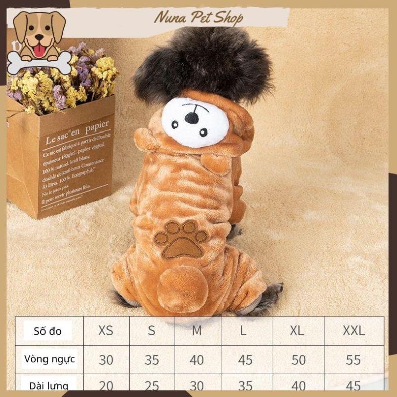Áo cho chó mèo hình thú 4 chân siêu đáng yêu