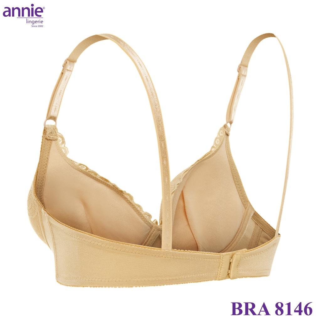 Áo ngực ren mút dày push up cao cấp annie bra 8146 tạo dáng, nâng ngực sexy, vải lót cotton thoáng mát thấm hút mồ hôi