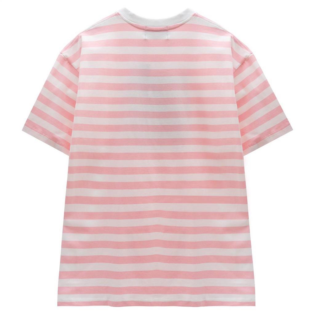 Áo Thun Unisex Bad Rabbit Stripes Kẻ Hồng 100% Cotton - Local Brand Chính Hãng