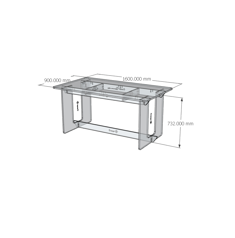 HAPPY FURNITURE , Gỗ tự nhiên , Bàn làm việc gỗ Plywood - AIDAN , BAN_106 , 160cm x 90cm x 75cm DxRxC