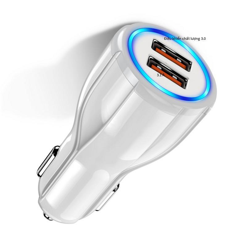 Đảm Bảo Chất Lượng QC3.0 Dual USB Sạc Xe Hơi 6A 2 Cổng Sạc Xe Hơi Sạc Nhanh Sạc Xe Hơi Bông Sen Sạc Xe Hơi