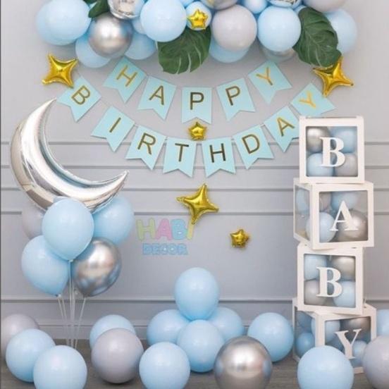 Dãy chữ Happy Birthday bằng giấy cứng trang trí