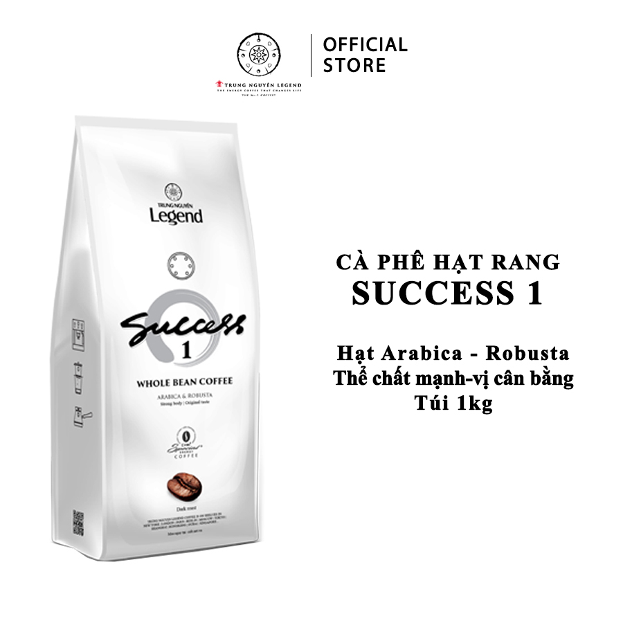 Trung Nguyên Legend - Cà phê hạt rang Success 1 - Bịch 1kg