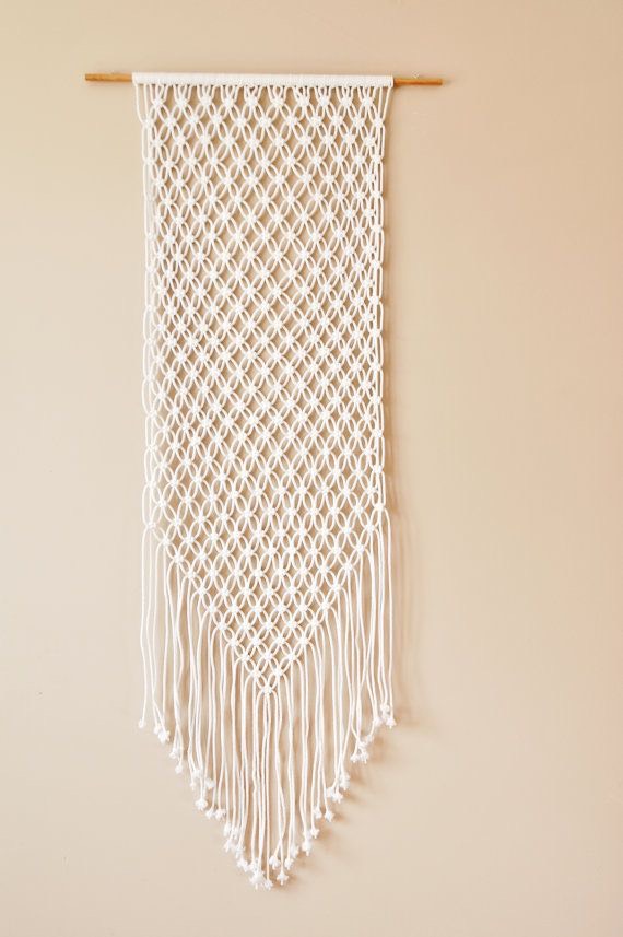 Mành trang trí Macrame Handmade . Mành ( Thảm) trang trí treo tường. MT290321