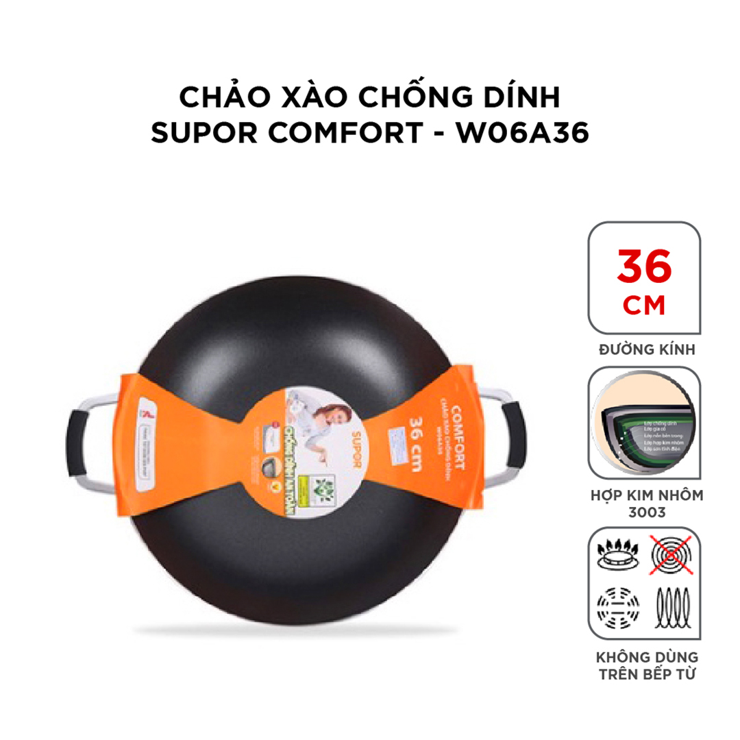 Chảo xào chống dính Comfort Supor