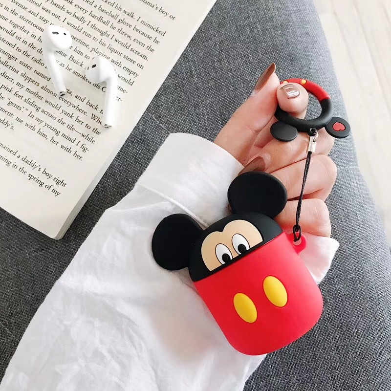 Airpods case, Ốp silicone bảo vệ dành cho Airpods 1/2 - Disney - Hàng Chính Hãng