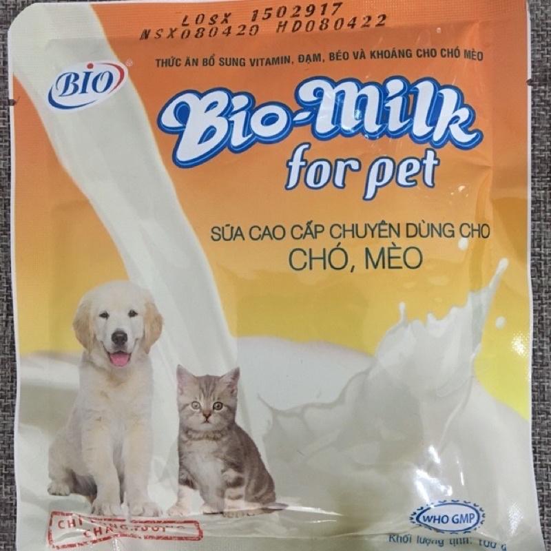 SỮA BIO CHO CHÓ MÈO TÚI 100GR