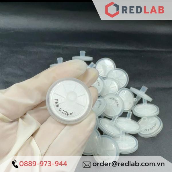 Đầu lọc Syringe PES đường kính 25mm, lỗ lọc 0.22µm và 0.45µm không tiệt trùng Finetech PES030N022I và PES030N045I