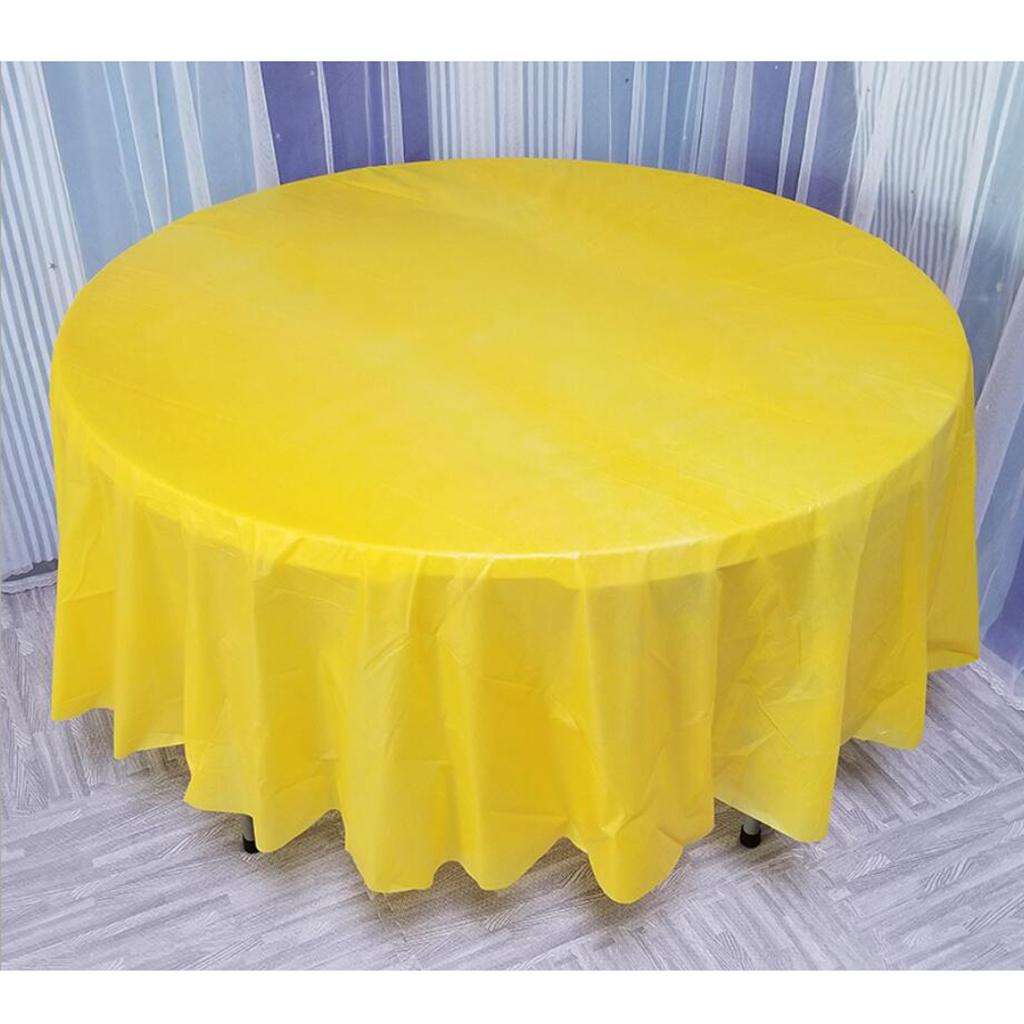 Round Disposable Table Cloth Tablecloths Wedding Birthday Party