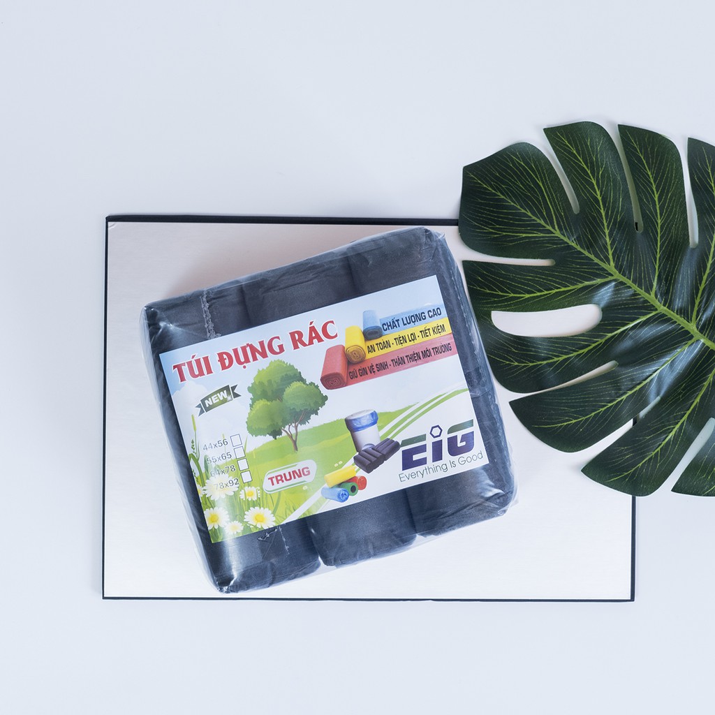 Combo 3kg túi đựng rác không lõi EIG size trung 55 x 65cm