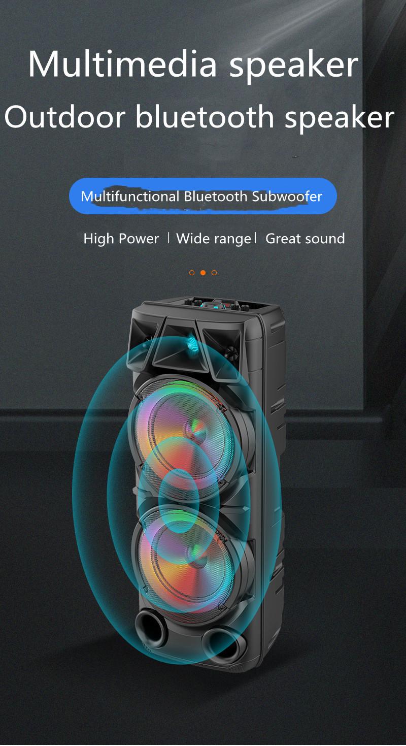 Loa Bluetooth không dây công suất cao di động loa 8 inch di động ngoài trời