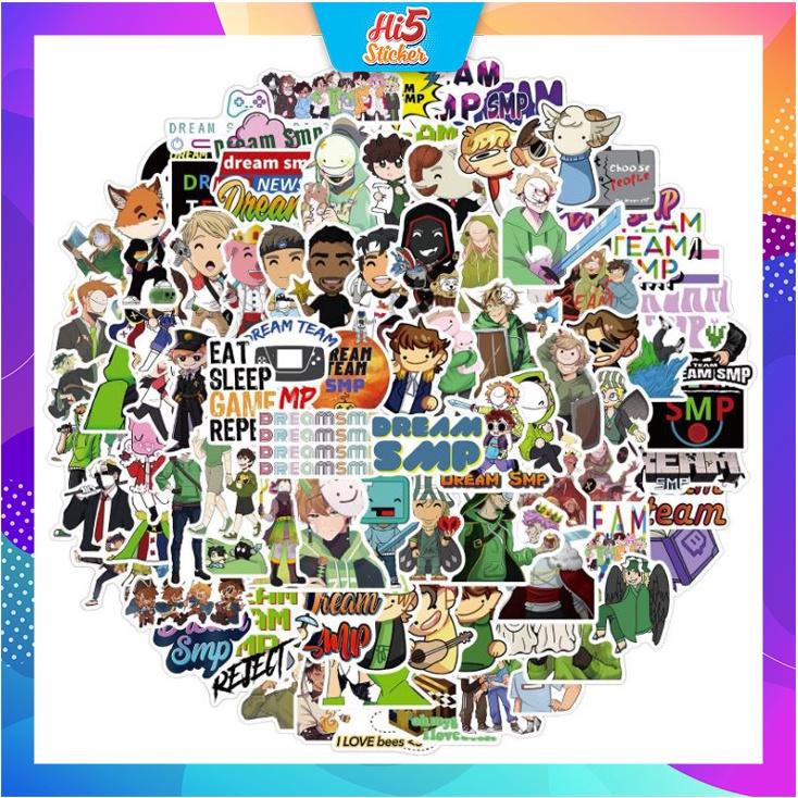 Sticker Hình Dán Trang Trí Anime DreamSMP ms#219