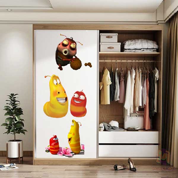 Miếng dán Stickers truyện Larva