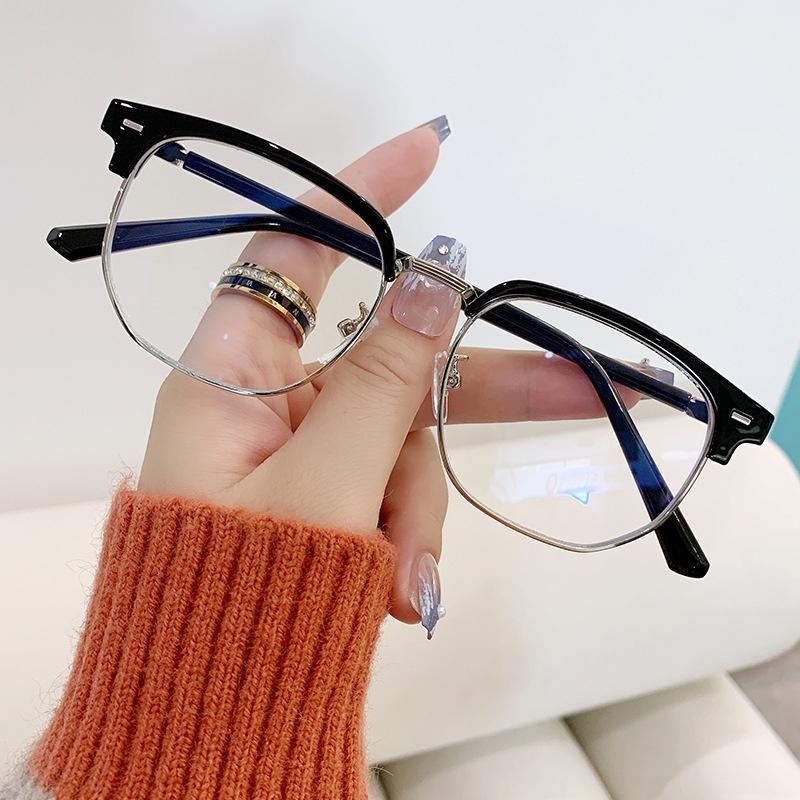 *Ready Stock* Anti Blue Light Blocking Glasses Women's Clear Anti Radiation Filter TR90 Glasses