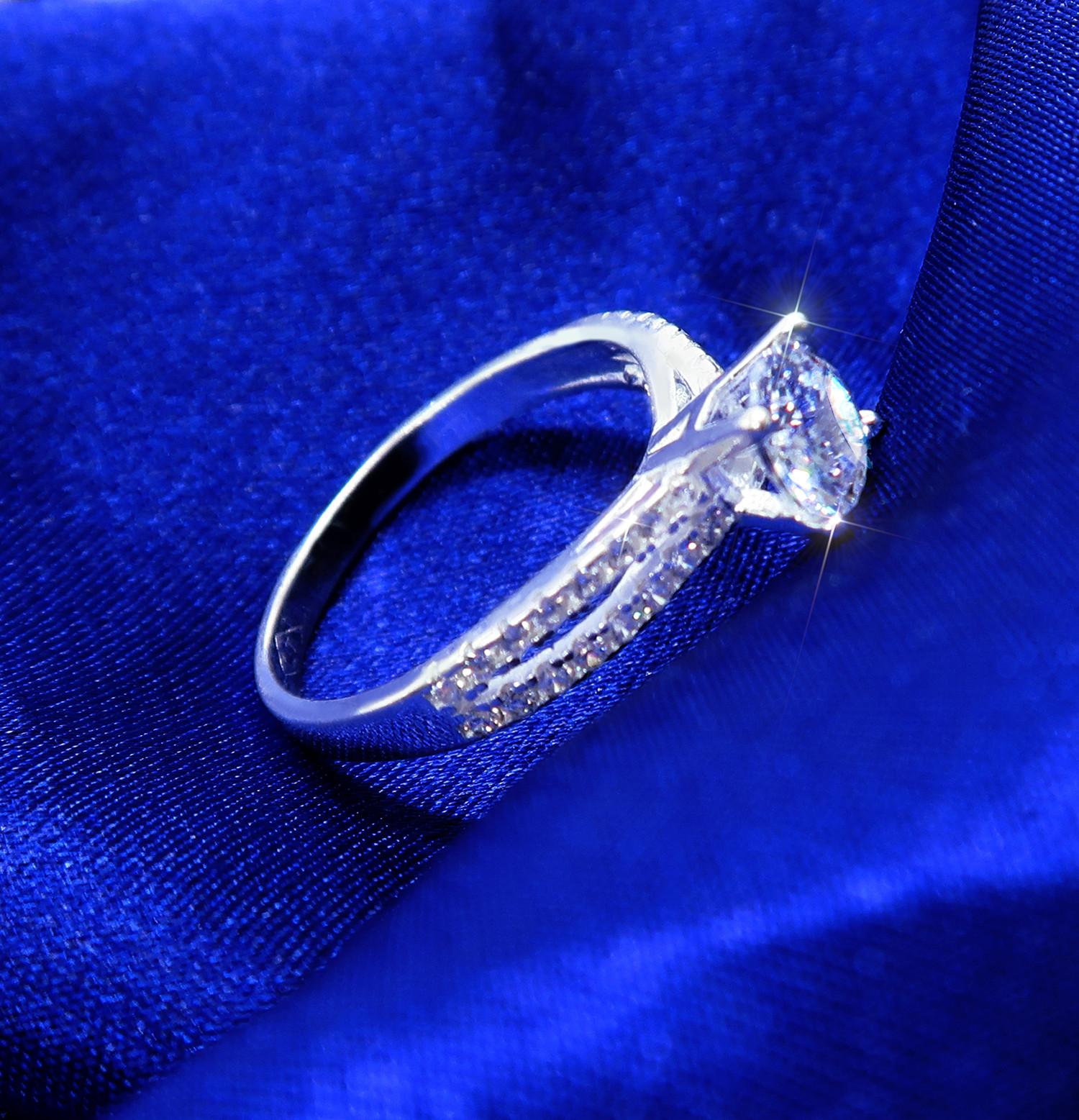 Nhẫn nữ bạc thiết kế tỉ mỉ sắc nét Đính đá Pha lê - Trang sức Panmila  - Kèm hộp (NN.A18)