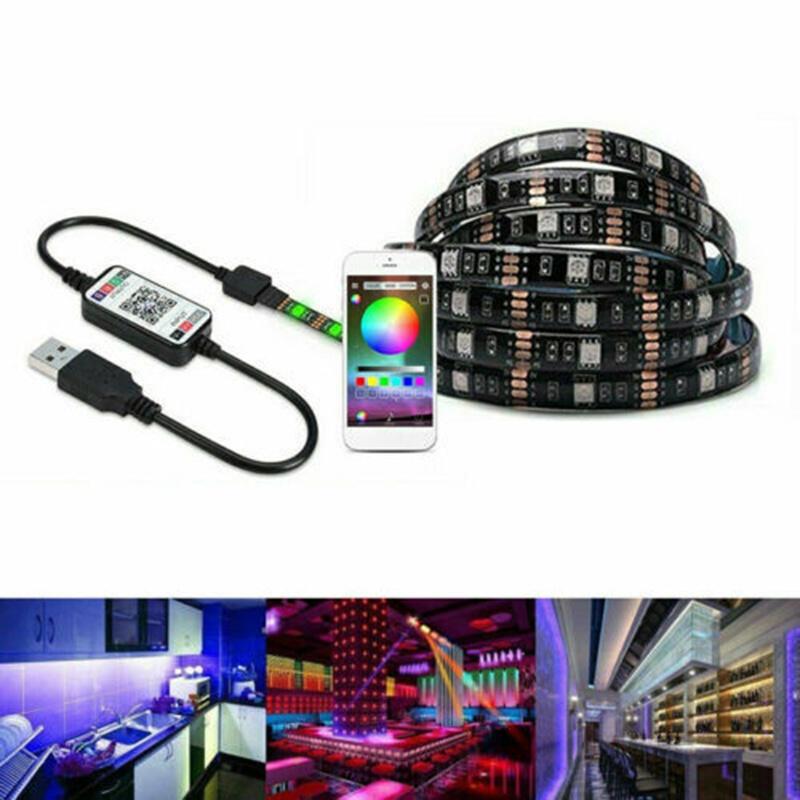 Dải Đèn Led 5050 5vrgb Nhiều Màu Sắc Kết Nối Bluetooth