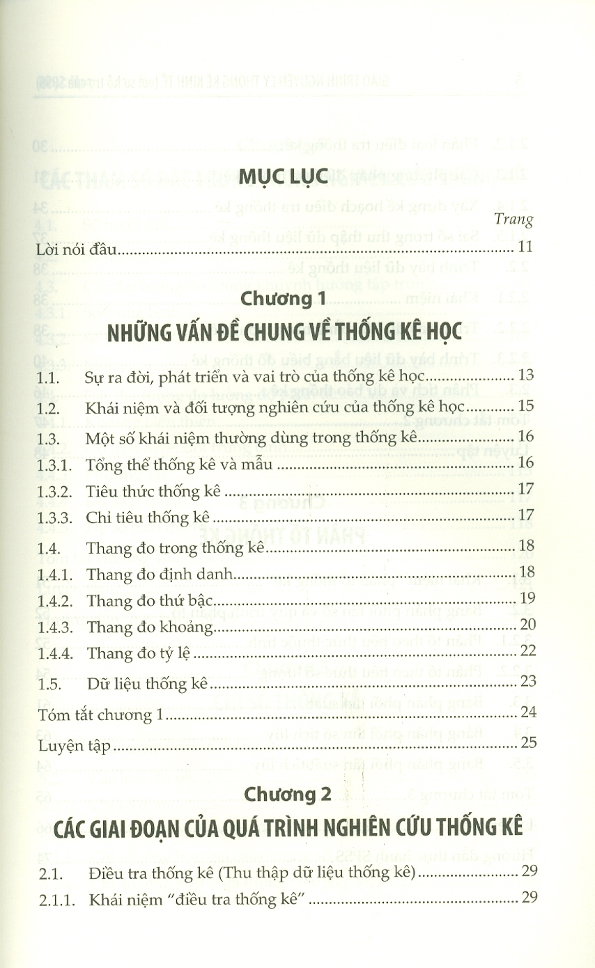 Giáo Trình Nguyên Lý Thống Kê Kinh Tế (với sự hỗ trợ của SPSS) (Tái bản lần thứ nhất)