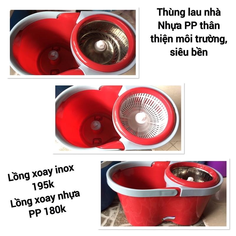 Thùng lau nhà 360 độ đủ loại