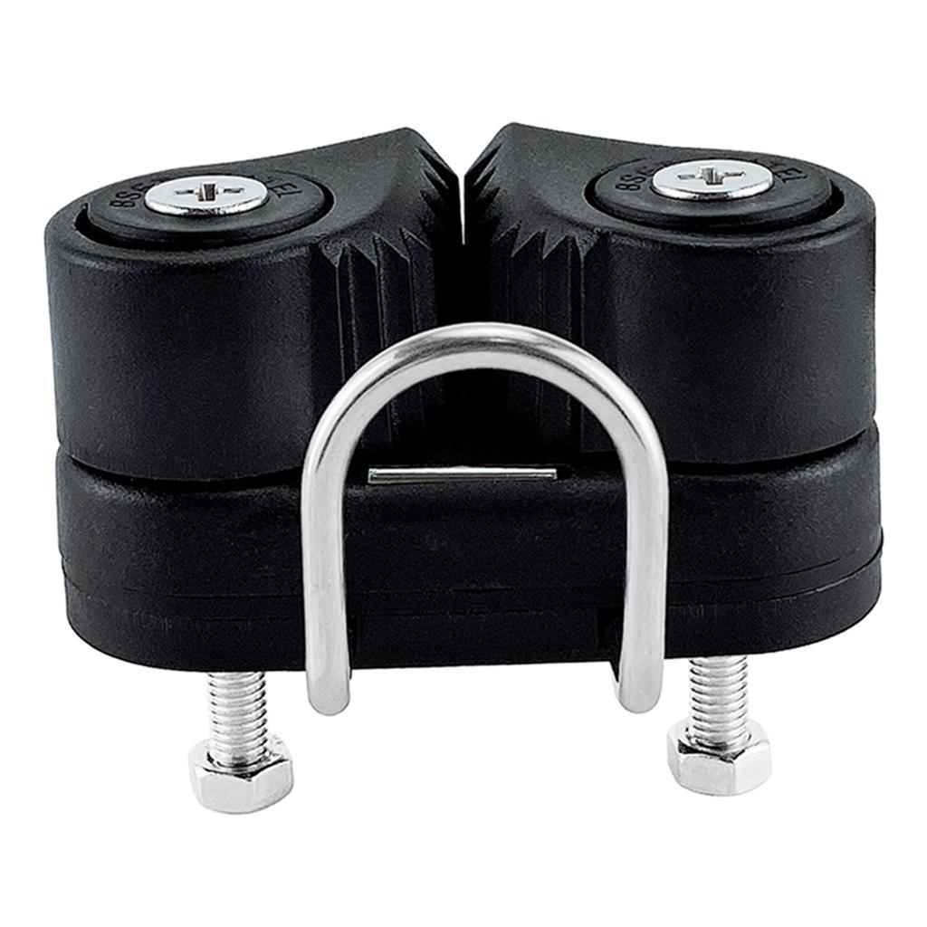 2 Pieces Black Composite Ball Bearing Sailboat Cam Cleat Kayak Anchor Cam Cleat