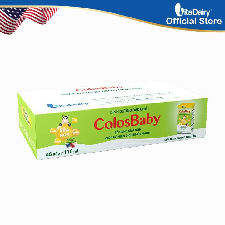 Thùng 48 hộp Sữa bột pha sẵn ColosBaby 110ml/thùng