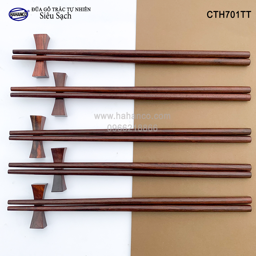 Đũa gỗ Trắc Việt Nam vân đẹp CTH701TT - gỗ Trắc tự nhiên không chất độc hại