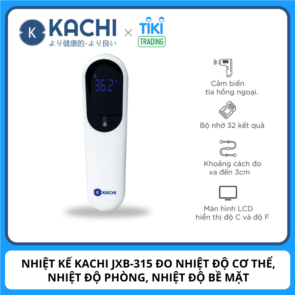 Máy Đo Nhiệt Kế Kachi JXB-315 Cảm Biến Hồng Ngoại có chứng nhận FDA Mỹ