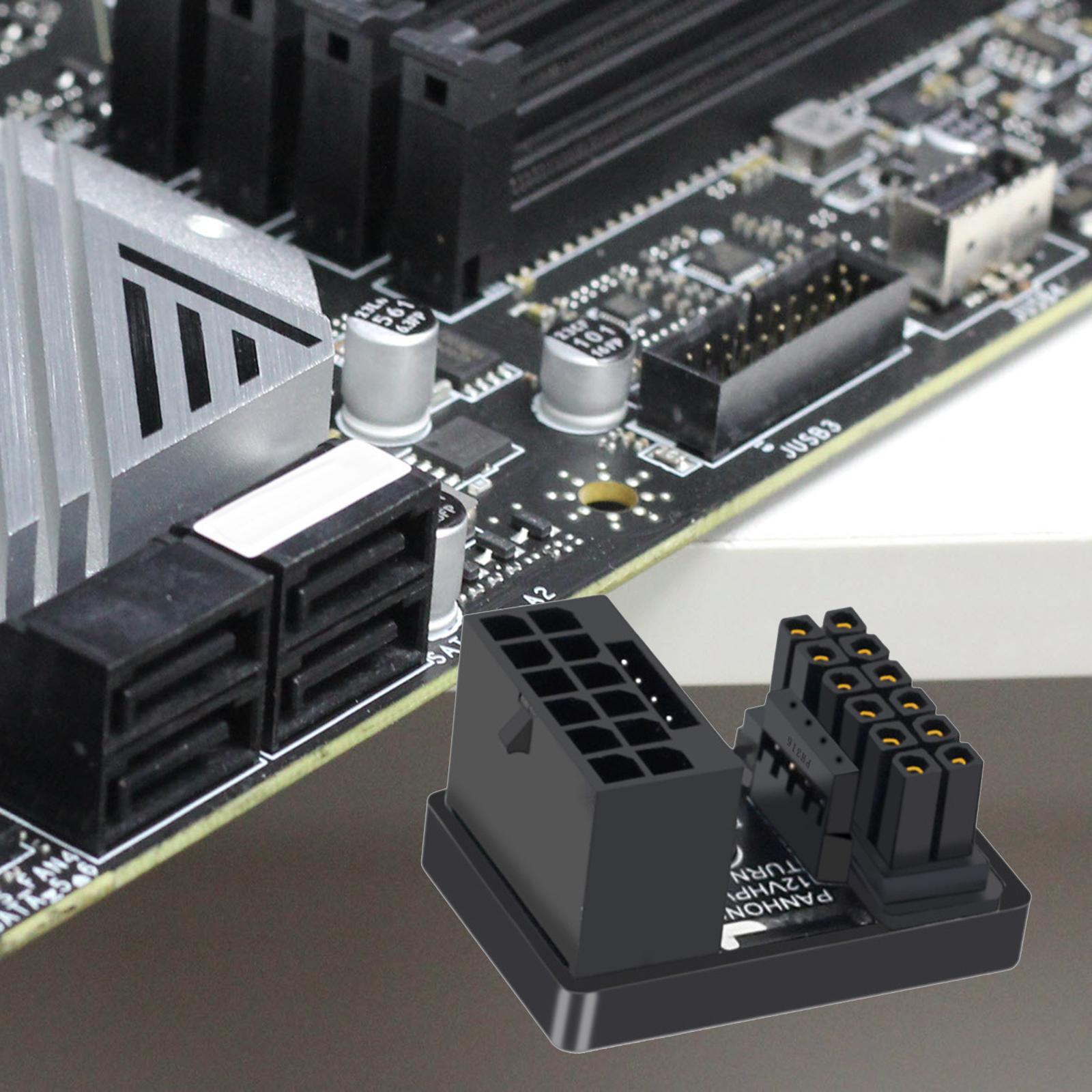Angled Adapter, PH316, Easy to Install ,600W, 12+4Pin Graphics Connector Electronics Accessories for Desktop Graphics Card
