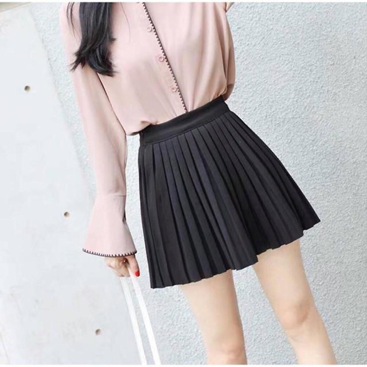 Chân váy dập ly siêu đẹp - có may quần váy
