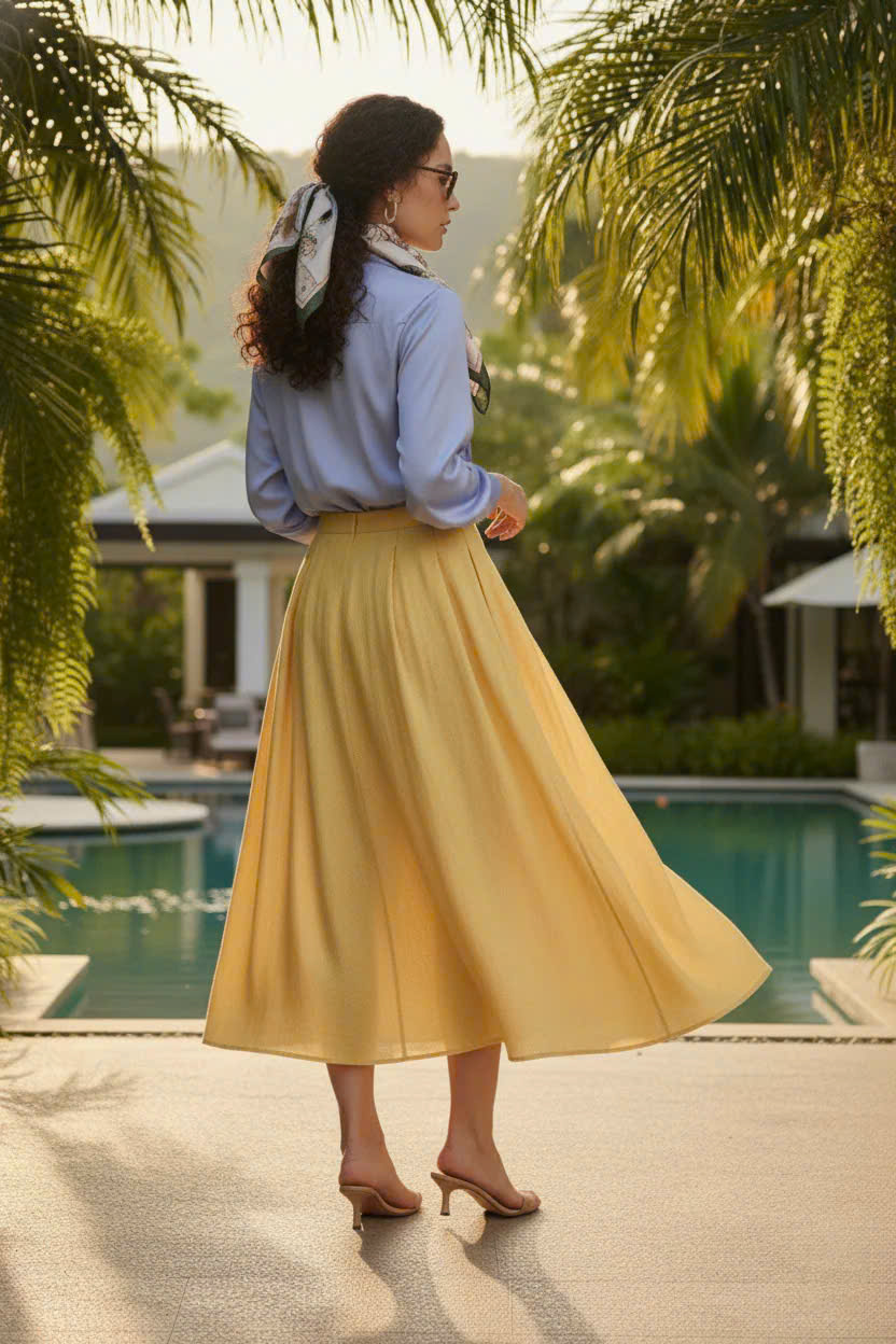 Áo Sơ Mi Lụa Thanh Lâm, Áo Sơ Mi Dài Tay Phong Cách Công Sở Thời trang thiết kế Hity Top173 - L