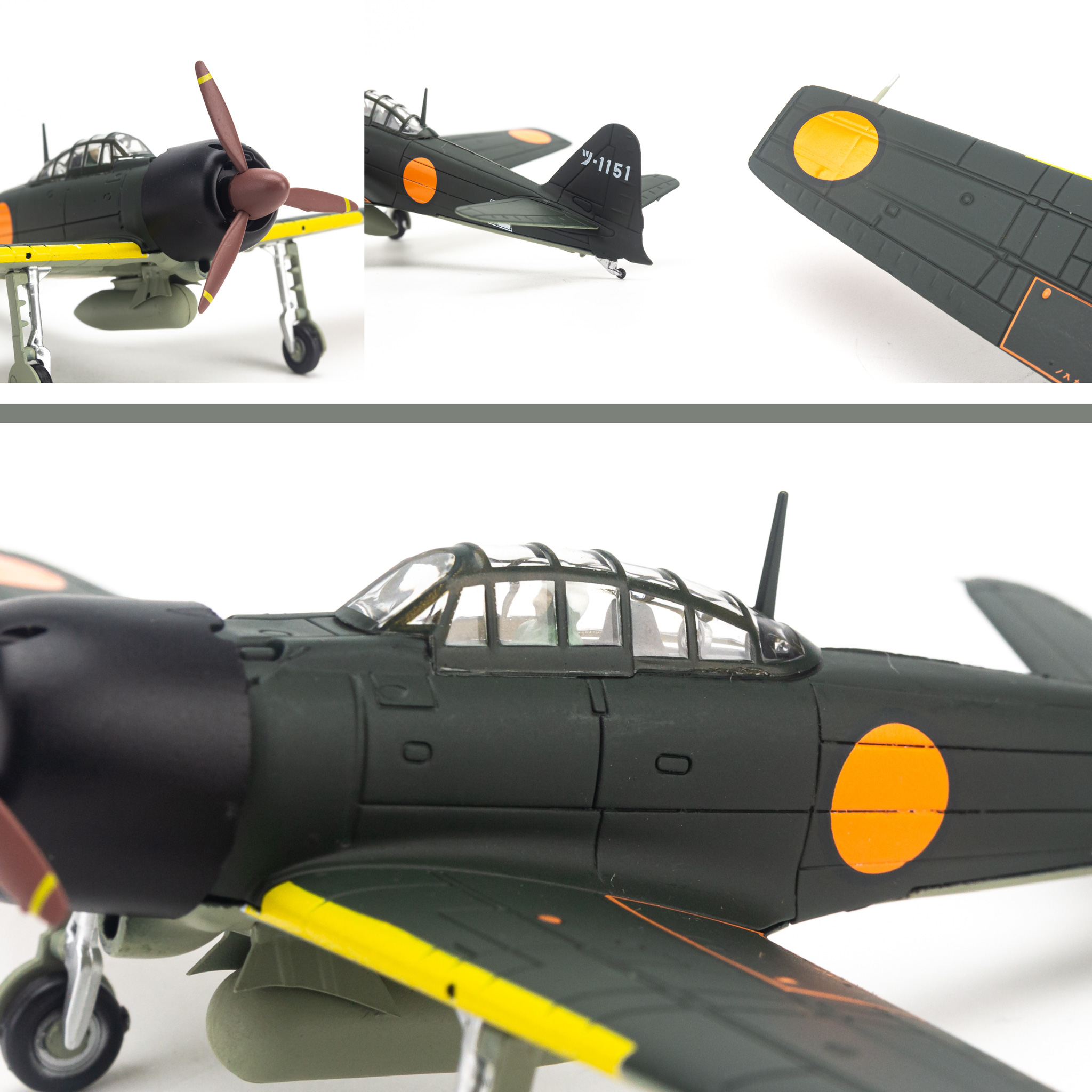 Mô hình máy bay chiến đấu A6M3 Zero Japan 1942 1:72